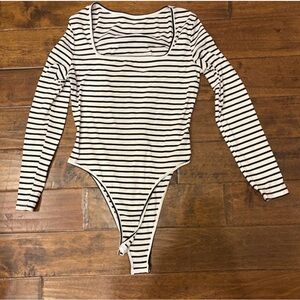 Striped Black and White bodysuits